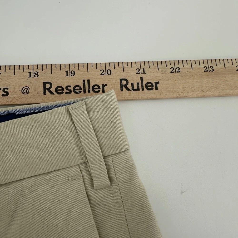 Polo Ralph Lauren Pants Mens 40/30 Tan Solid Stretch Straight Fit Modern New